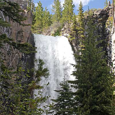 abundant waterfall