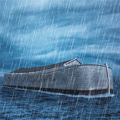 Noah's ark in rainy weather